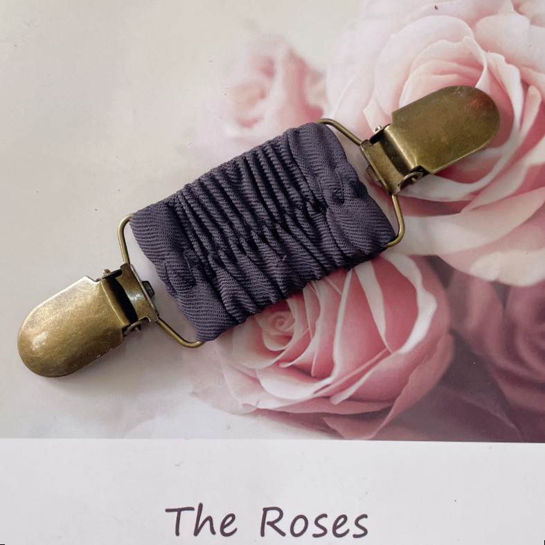 Amazon nuevo suéter clip plisado banda elástica cardigan clip vintage chal clip de moda clip fijo