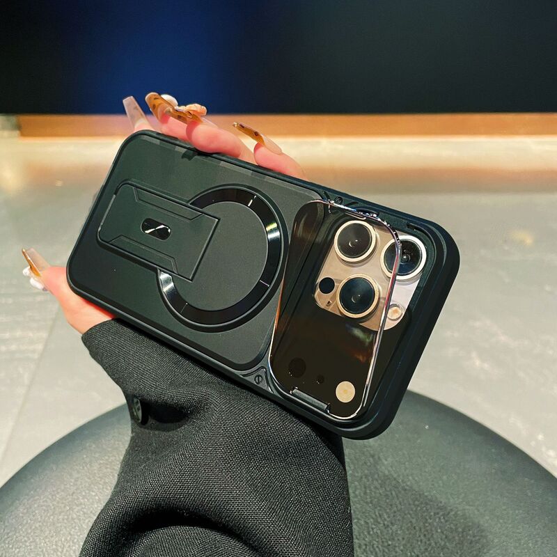 Cross-Border Iphone17Promax Magnetic Stand Phone Case Suitable for Apple 16 Lens Cover Full-Cover 15 Protective Case Cross-Border Iphone17Promax Magnetic Stand Phone Case Suitable for Apple 16 Lens Cover Full-Cover 15 Protective Case