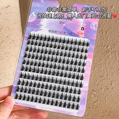 Fei Xi, ultra-large wheat sheaf tower tip demon false eyelashes, European and American mixed, segmented, slender black, 160 clusters