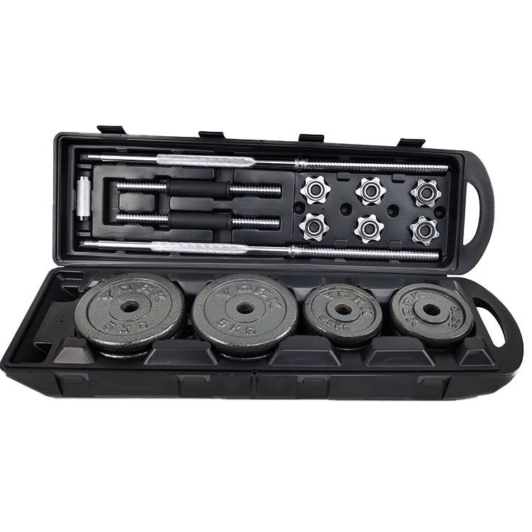 Painted Dumbbell Barbell Set Combination Fitness Exercise Sports Equipment Can Be Exported Directly from Manufacturers