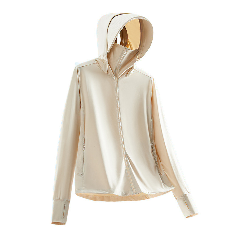 2024 ropa de protección solar de hilo original para mujeres desmontable sombrero de verano anti-UV upf50 + ropa de protección solar transpirable de seda de hielo para hombres image 5
