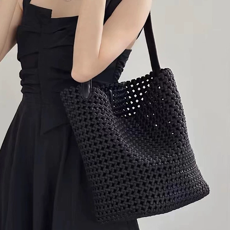 Nylon capacious universal underarm bag, handmade, high-quality style