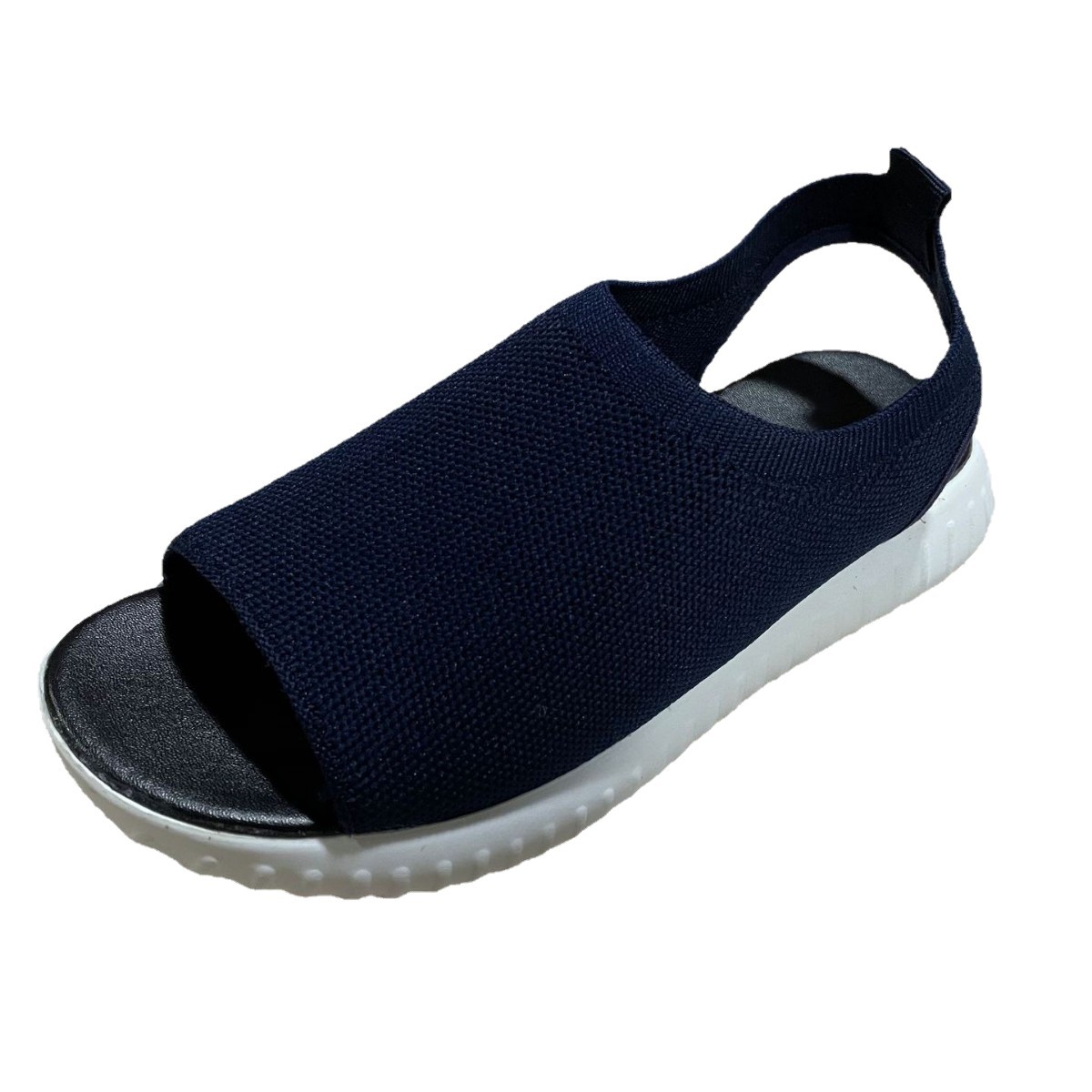 Summer Women's Fish Mouth Mesh Sports Sandals European And American Style Lightweight plus Size Slip-On_vogvips.com
