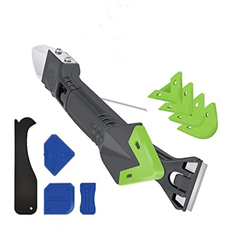 Pala de pegamento cinco en uno Yin y Yang raspador de ángulo raspador de pegamento removedor de pegamento raspador de costura de belleza sellado conjunto de 10 piezas