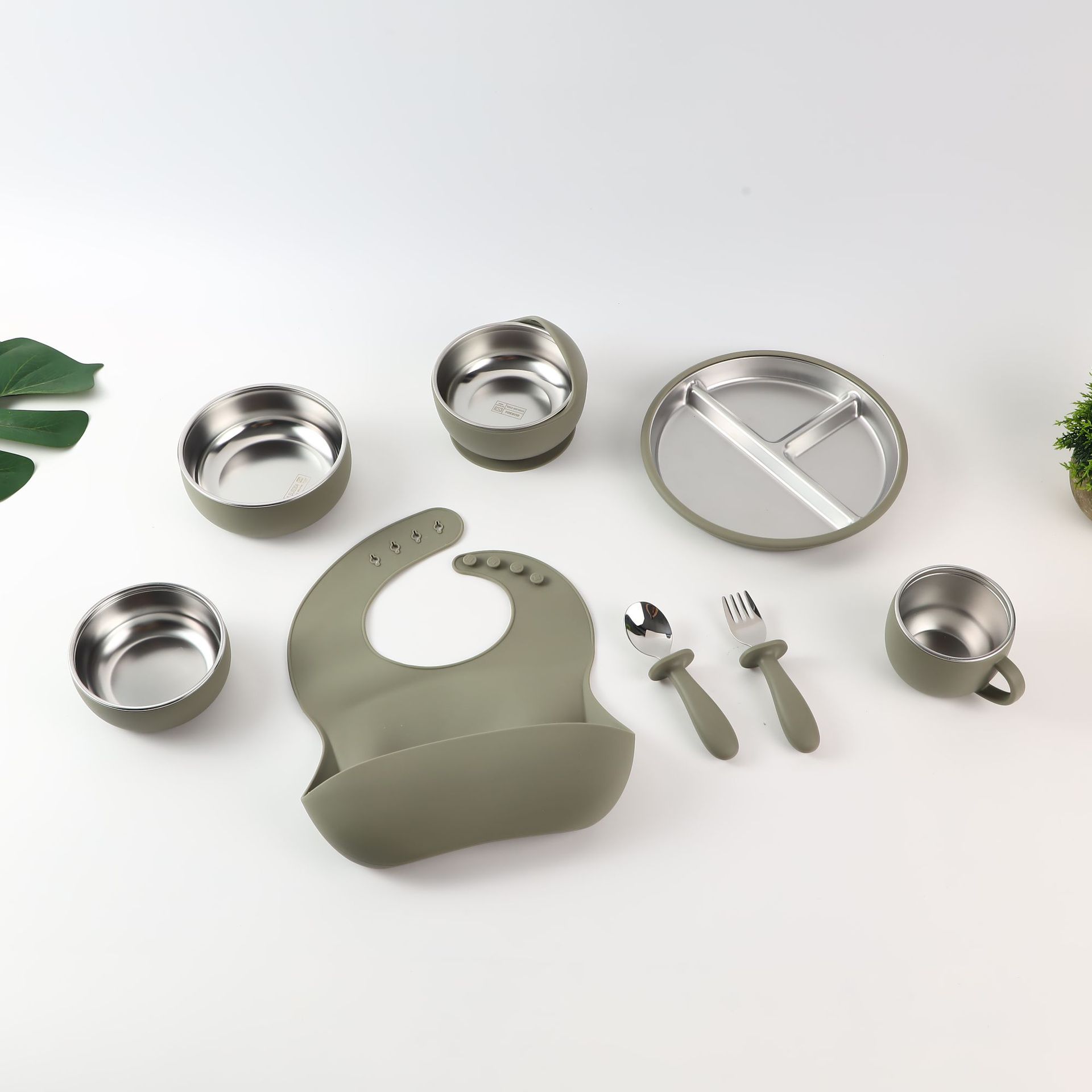 밀리터리 그린—8종 세트