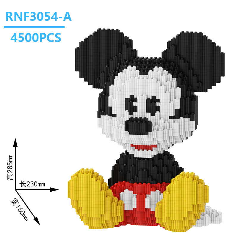 Rnf3054-a sitting mickey mouse + building block hammer