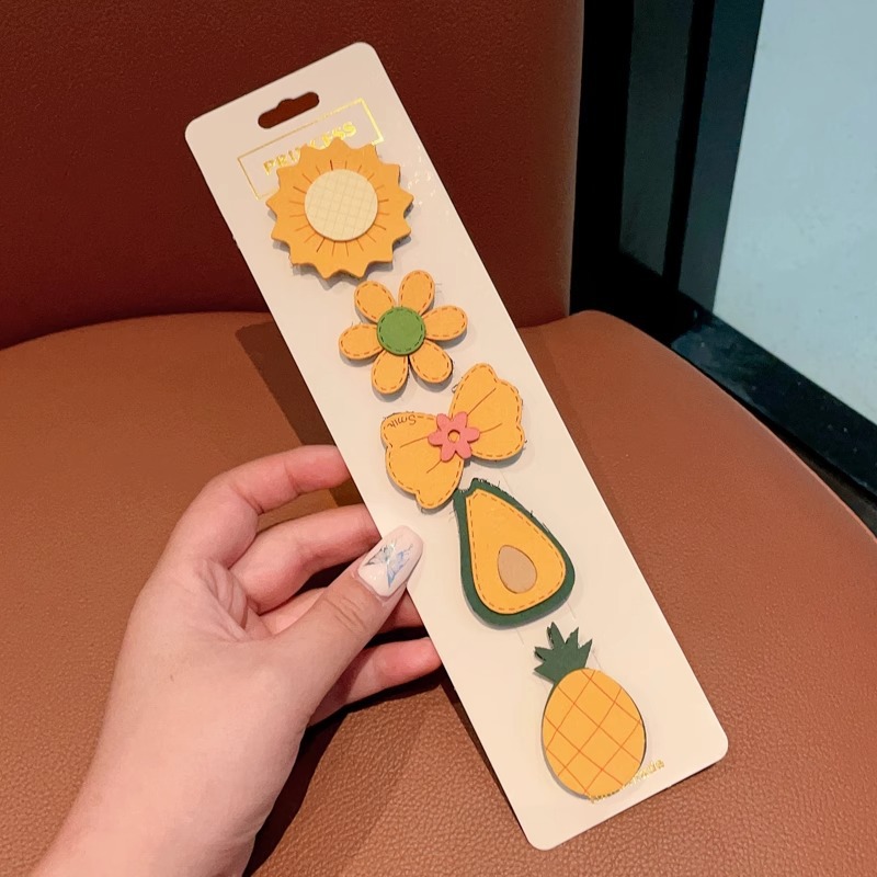 Niños velcro pegatinas de cabello para bebés lindos no dañados pegatinas de frangeo frente lateral broche de sudor broche de cabello