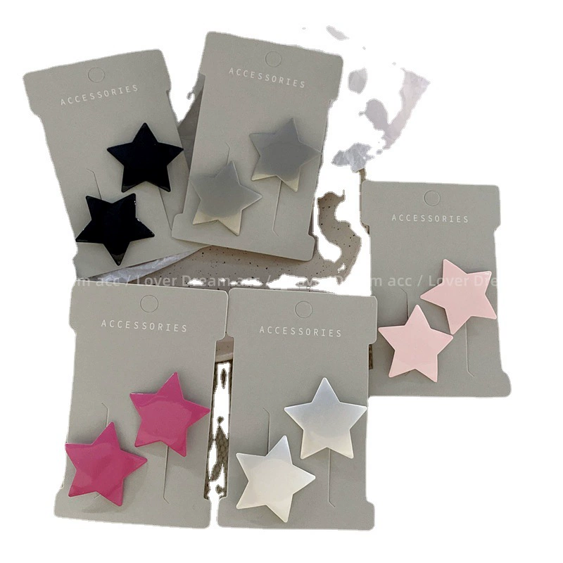 Silver-gray fuchsia cute bangs, hairgrip