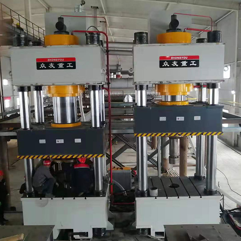 1000吨四柱液压机1000T三梁四柱液压机厂家定制四柱油压机压力机