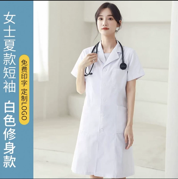 Female white short sleeve (slim -fitting model)