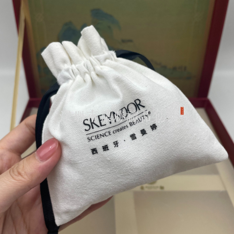 新款帆布袋高级感文艺首饰帆布袋戒指收纳袋工厂直销可印logo布袋