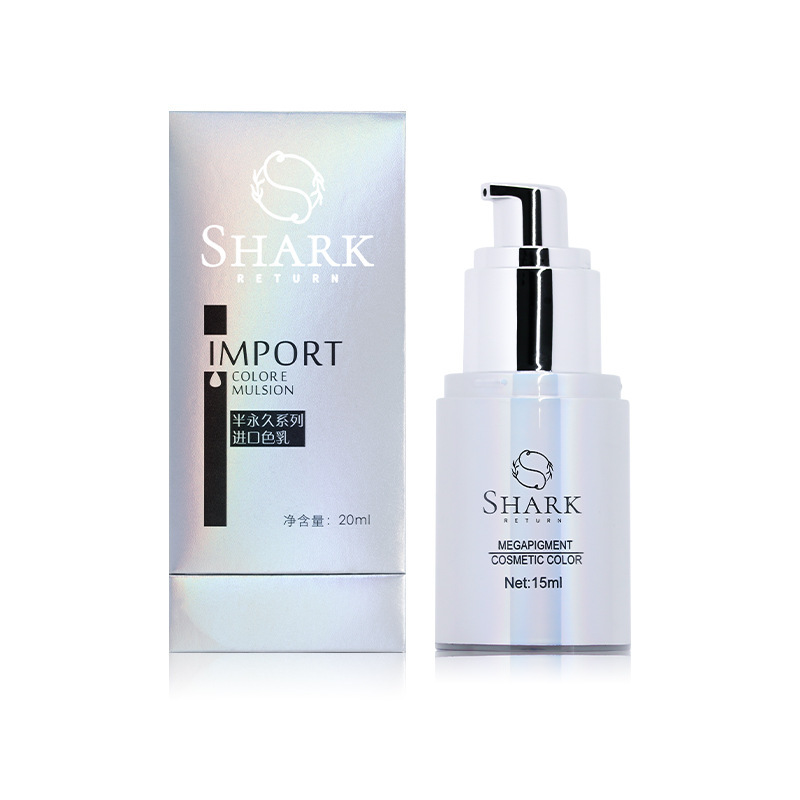 Shark Tattoo Color Cream for Eyebrows, Eyes, and Lips with Plant Extracts, Long-Lasting Color, Easy to Apply Tattoo Color Liquid Cream Manufacturer