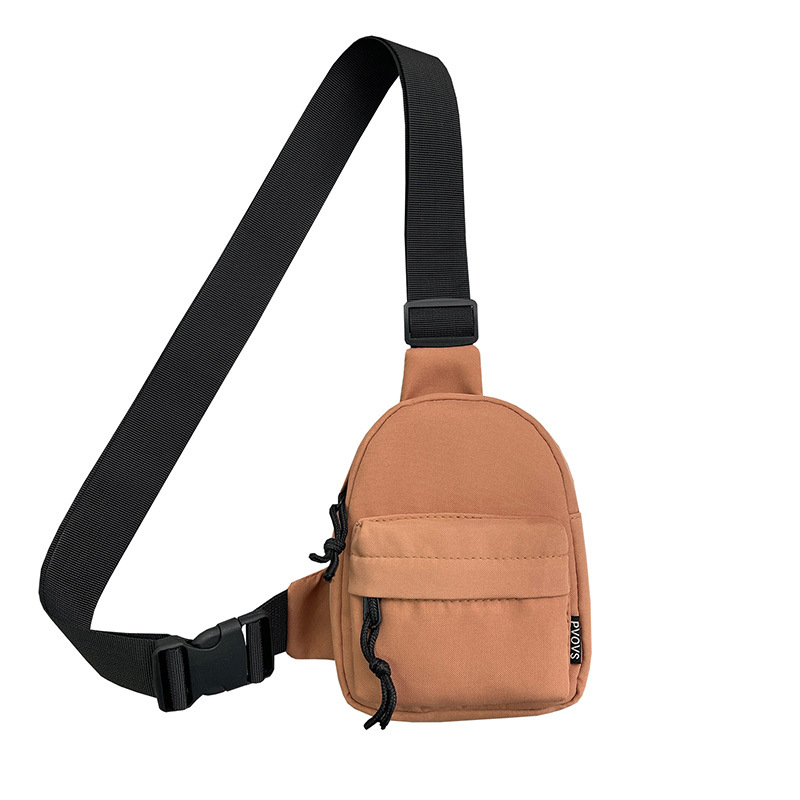 Bolso de pecho para teléfono móvil de moda para mujer Bolso de hombro casual japonés ins Bolso pequeño de nailon portátil ligero y versátil