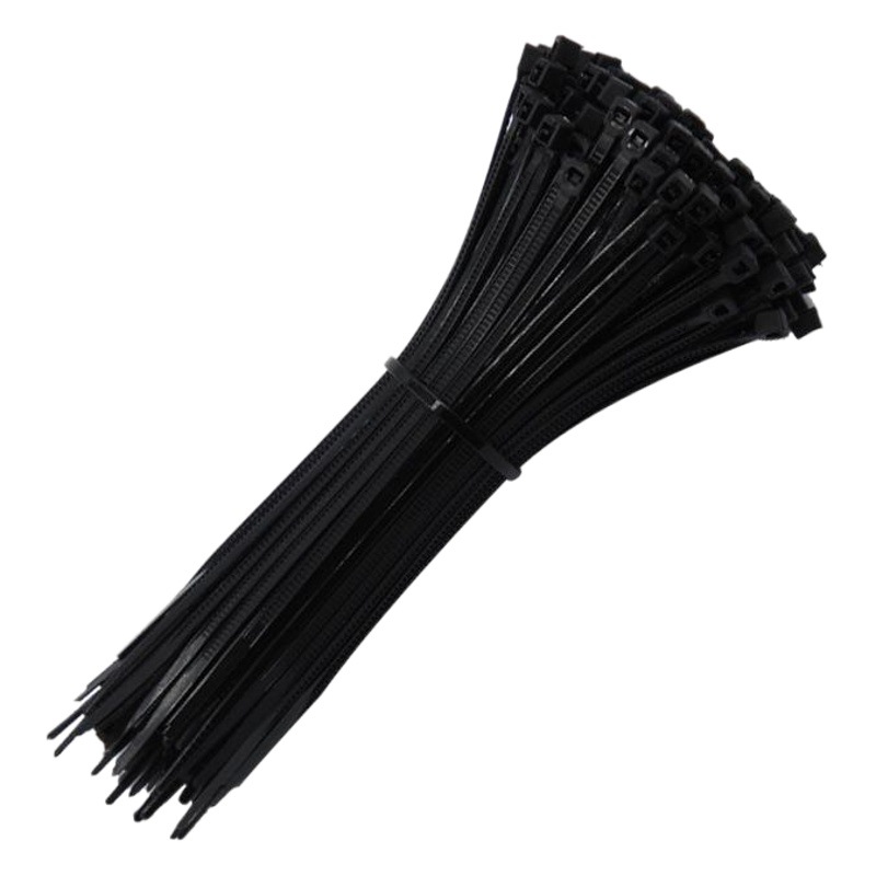 Barra de nailon al por mayor tipo autobloqueo fuerte fleje correa de amarre de plástico correa de amarre de plástico blanco negro