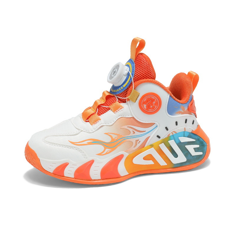 Calzado de baloncesto para niños Calzado deportivo para niños y niñas 2025 verano nuevo estilo malla transpirable zapatos de entrenamiento ligeros por lotes