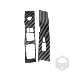 Suitable for Nissan 350Z Nissan carbon fiber glass lifting button frame car modification interior decoration sticker accessories