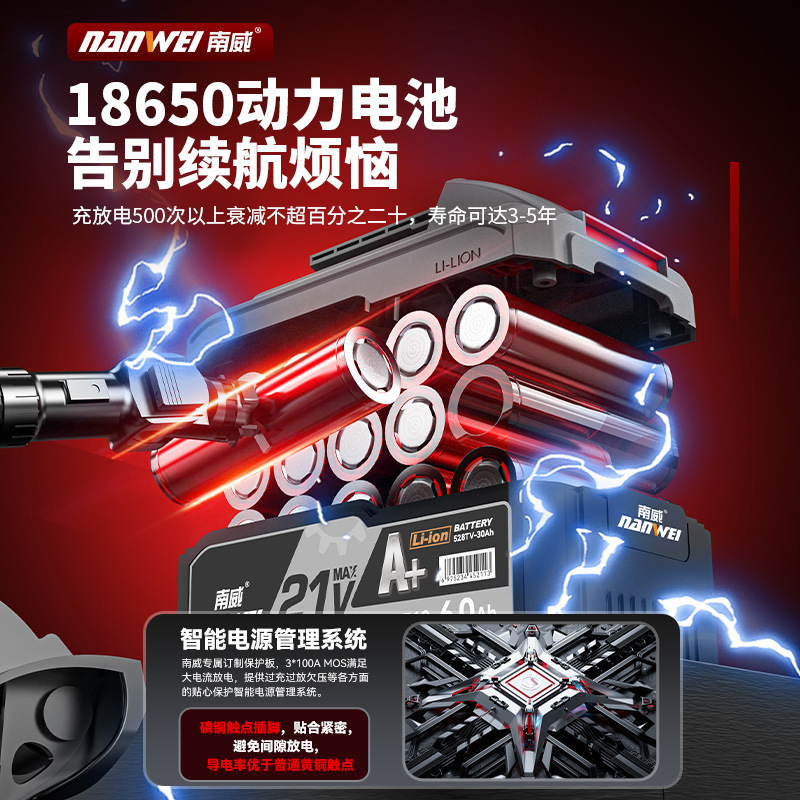 批发无刷电动工具双用电锤冲击钻锂电电锤电镐电钻三合一工具套装