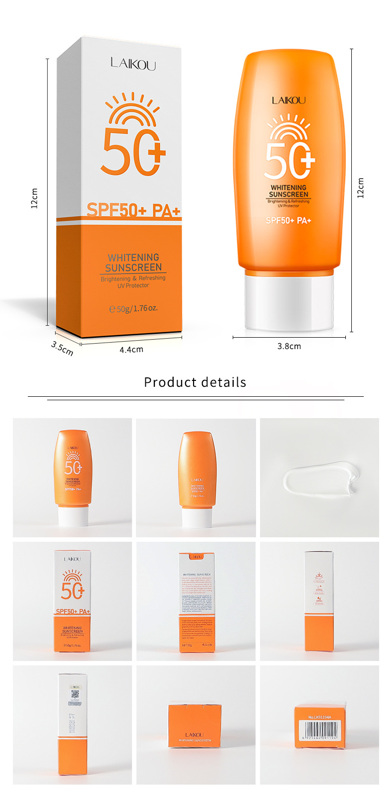 LAIKOU50 Sunscreen Isolation Cream