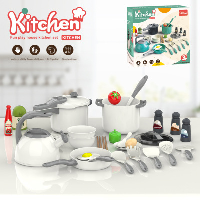 Interés infantil transfronterizo comidas caseras juguetes de cocina conjuntos de acertijos simulación creativa interactiva cognición juguetes de cocina