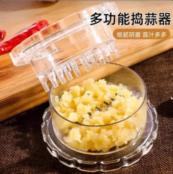 Prensa Manual de Ajo de Plástico PP para Cocina