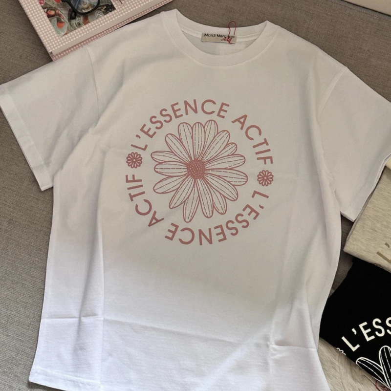 【2025新作】本物のマルディ半袖ゴルフダックスフントフラワーネックレスドッグゴールドハイシルバー同Tシャツ|undefined