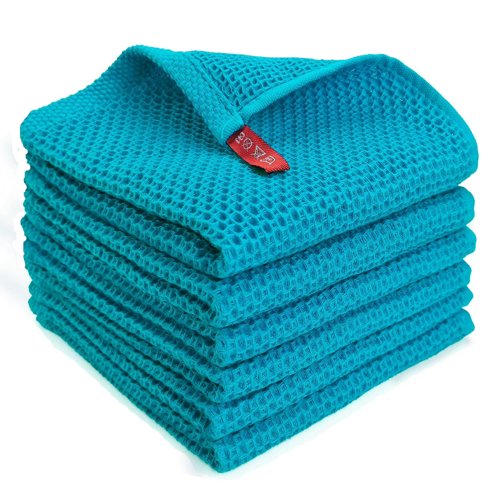 Cotton honeycomb water absorption and thickened rags, kitchen cleaning dishes, towels Baishi cloth square towel, pineapple grid