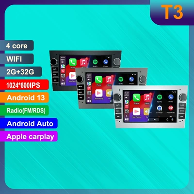Suitable for 7inch Opel General Machine Gps High-Definition Screen Mp5 Bluetooth Android Car Navigation All-In-One Carplay (DVD Navigation) - 232g-wifi-black