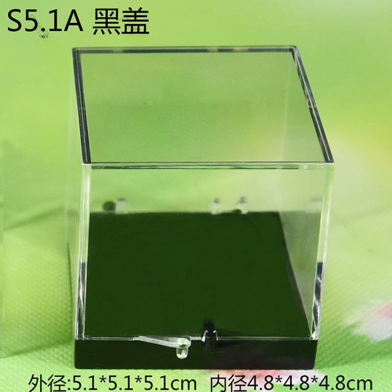 猫矿盒 矿标盒 矿晶标本展示 收藏盒 正方体透明塑料盒 . .
