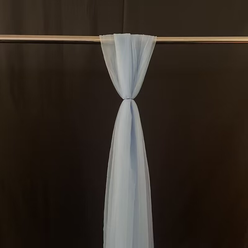婚礼椅背装饰纱瑞士纱扶手背景装饰帷幔高密度欧根纱婚庆装扮网纱|undefined