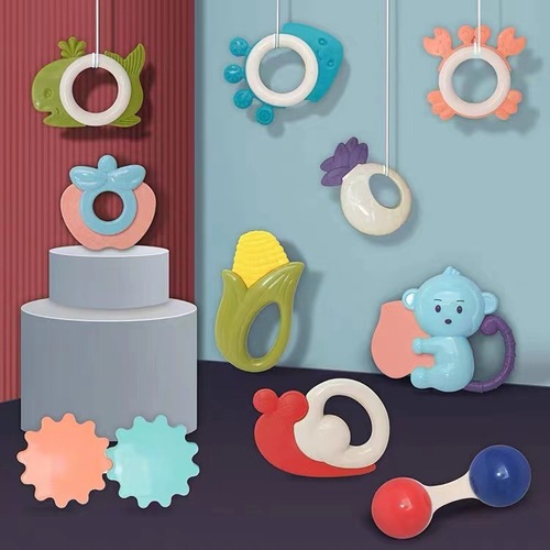 Hand rattle 1 year old baby early education 3 newborn baby gift box toys 6 boys and girls 5 grasping puzzle 0-12 months