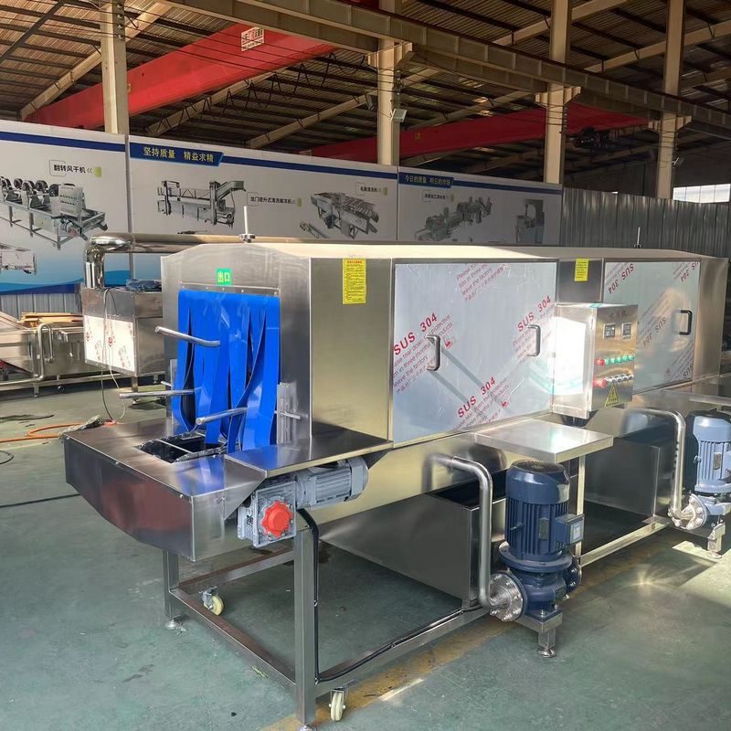 全自动水果周转筐清洗机塑料食品筐去油污清洗设备水果筐洗箱机