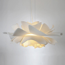意大利設計師創意花瓣餐廳燈現代簡約網紅ins少女卧室花形吊燈