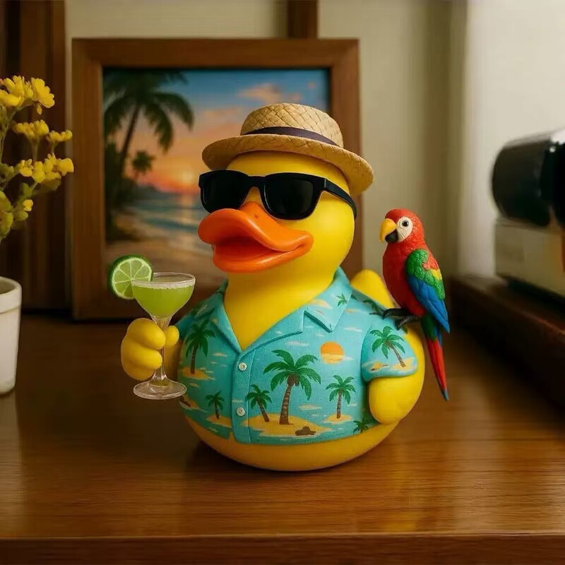 Amazon's Popular Resin Ornaments Jimmy Buffett Memorial Duck Tropical Tribute Duck Creative Home Ornaments Amazon's Popular Resin Ornaments Jimmy Buffett Memorial Duck Tropical Tribute Duck Creative Home Ornaments