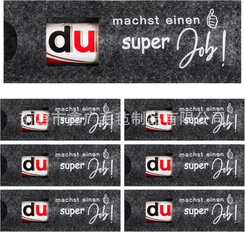 卸売クロスボーダーフェルトチョコレート包装袋、チョコレートバー用フェルトカバー、ギフトとして、ありがとう|undefined