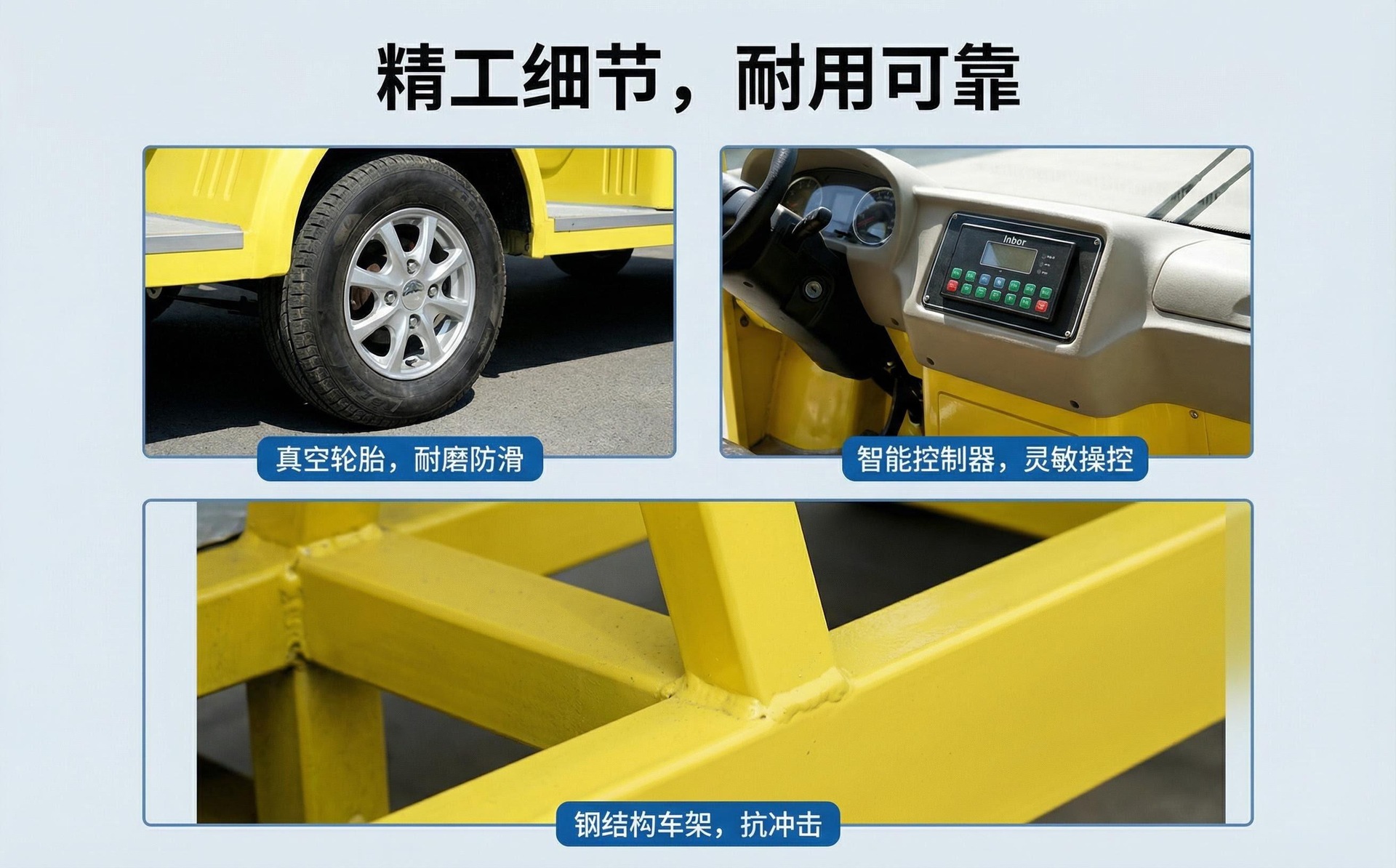 Fully Enclosed Electric Sightseeing Car, Tourist Area Battery-Powered Vehicle, Park Sightseeing Car, Property Patrol Shuttle Car, Golf Cart