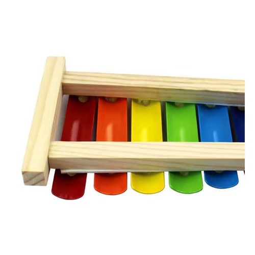 Wooden eight-note hand-knocking piano for infants and young children early education baby educational musical instrument toy 1-2-3 years old small xylophone 0