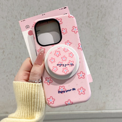 适用苹果16/17Promax磁吸支架手机壳iPhone13/14菲林ins风15防摔