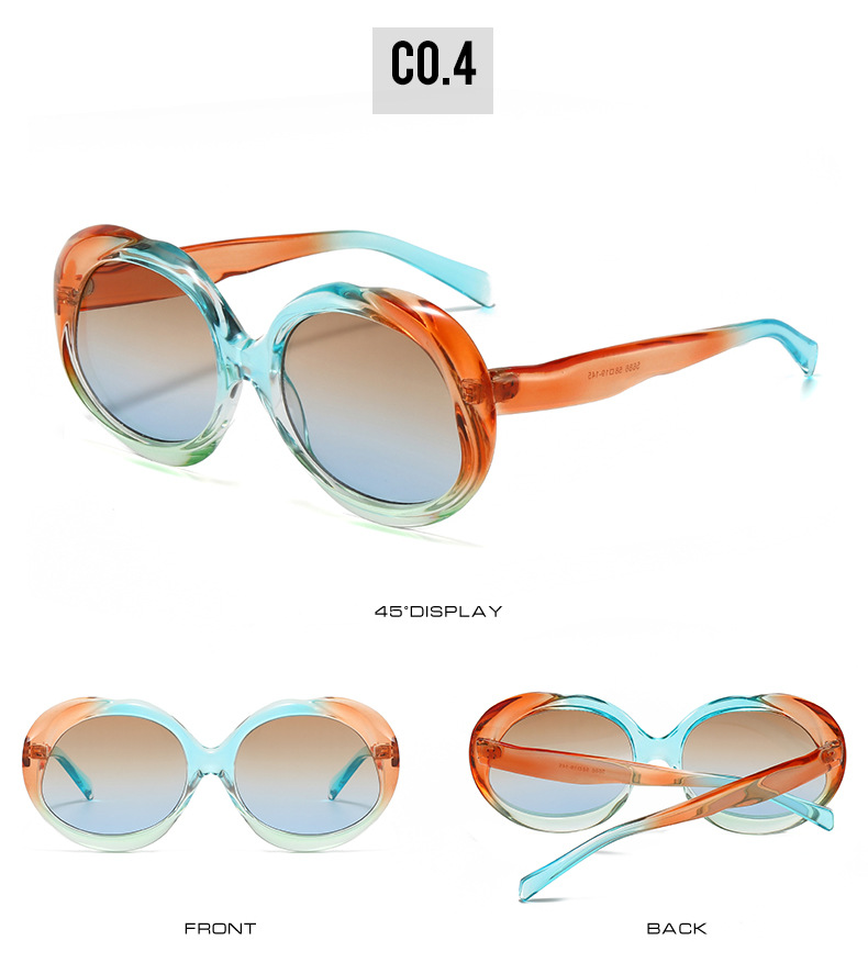 60g Weight Full Frame Glasses Structure Sunglasses Classification PC, UV400 Protection Lens Material Oval Frame Glasses Style Outdoor, Travel Occasion Solid Color Pattern All Seasons Season Unisex Gender Basic, Retro Style Black Color Basic Retro Solid Color PC UV400 Protection Oval Frame Full Frame Women's Sunglasses 9