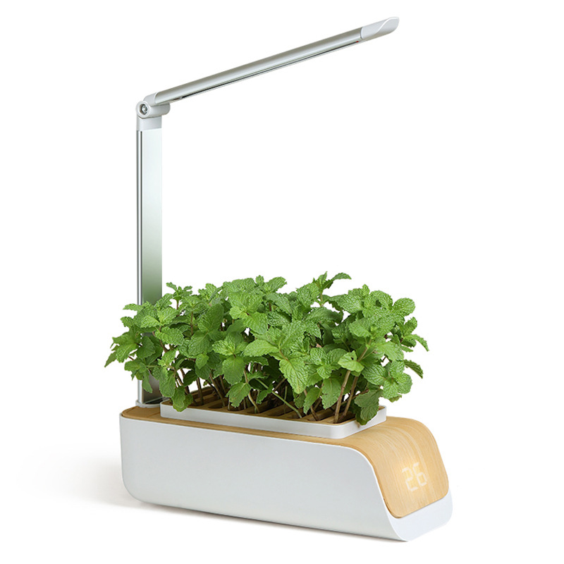 室内水培种植机全光谱植物生长灯塑料多肉水培蔬菜种植机智能花盆