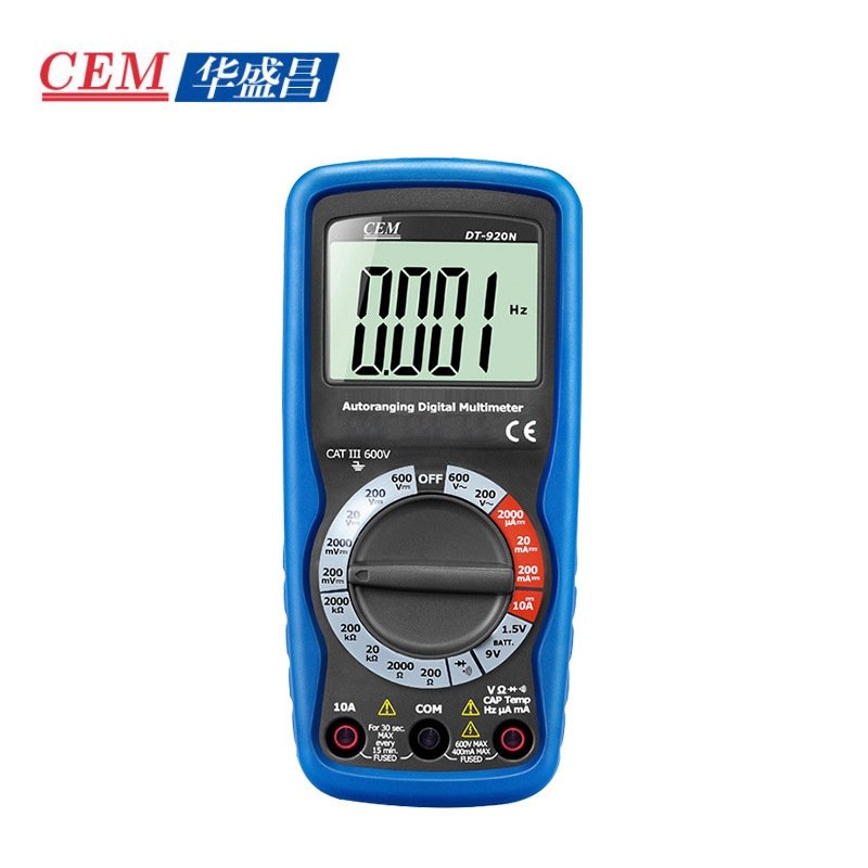 CEM华盛昌DT-921型高精度自动量程数显式万用表