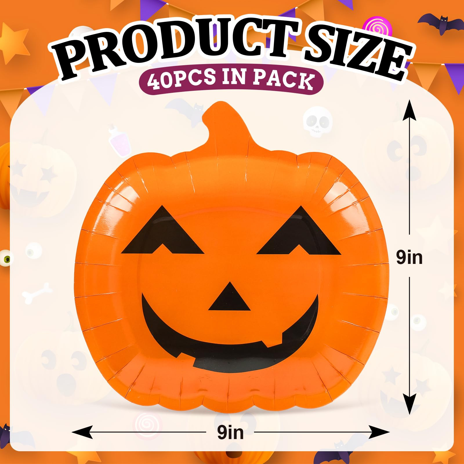 Nuevos productos transfronterizos de Halloween, suministros para fiestas, juegos de vajilla desechables, decoración de fiestas, platos de papel desechables