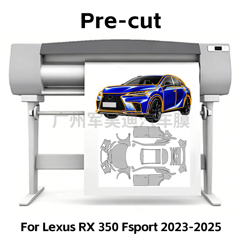 Suitable for RX 350 F sport 2023-2025 pre-cut TPU matte transparent self-healing car film PPF