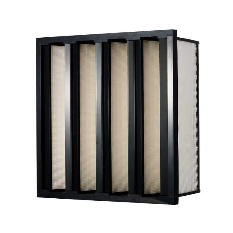 V型密褶式高效过滤器V型组合式H13H14HEPA高效空气滤网