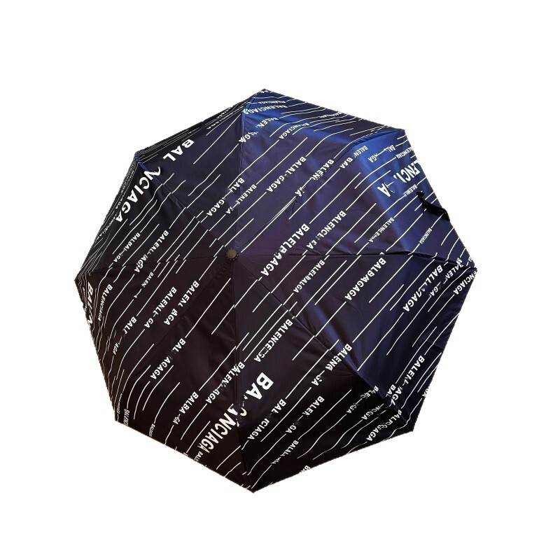 【经典大牌雨伞】新款车载三折伞巴黎防晒晴雨伞黑胶全自动伞遮阳|undefined