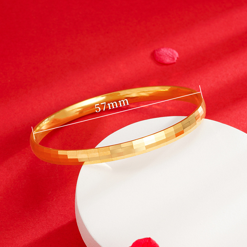 Vietnam oro flash mosaico pulsera del todo-fósforo de alta calidad antigua imitación oro pulsera accesorios nueva pulsera