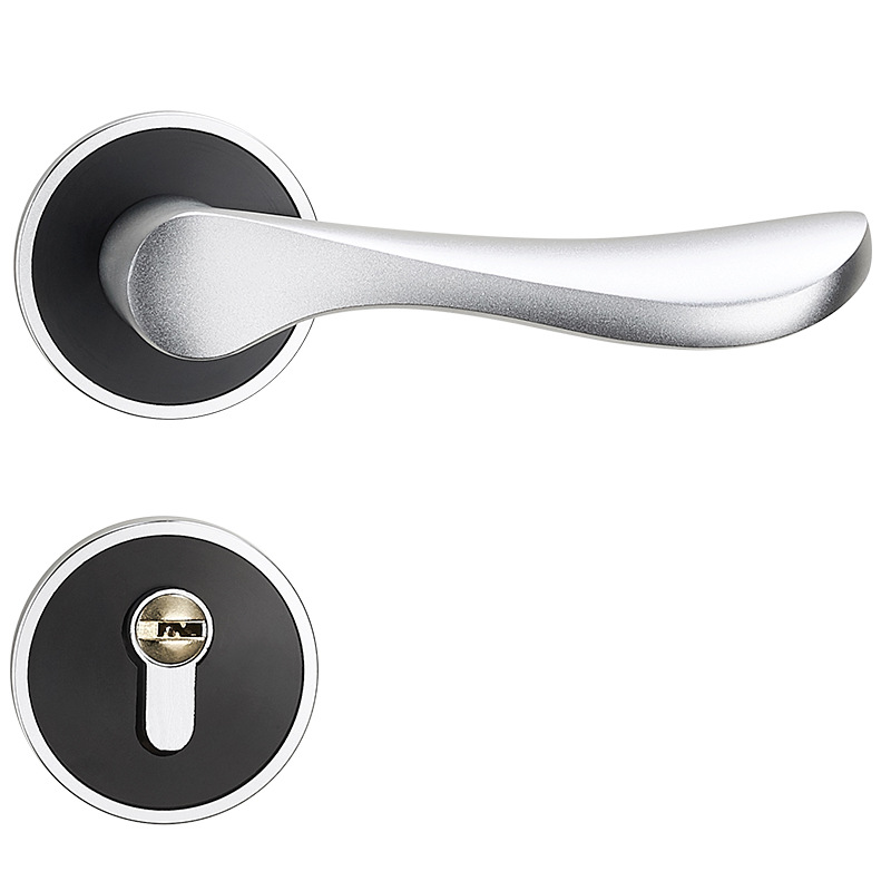 Cerradura de puerta universal cerradura de puerta interior del hogar dormitorio cerradura de la puerta manija hardware manija de la puerta manija de la cerradura de la puerta de madera