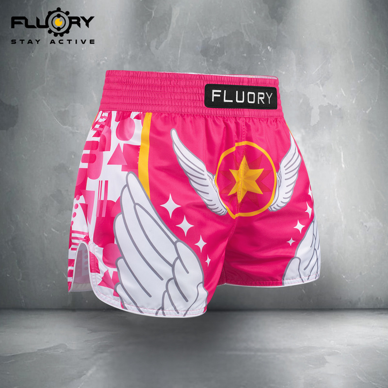 FLUORY Muay Thai shorts, combat mixed martial arts adult training boxing pants, men's and women's Sanda boxing pants