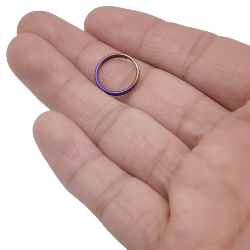 チタン合金キーホルダーキーリング純チタンキーホルダーメーカー卸売り10-35mm多目的錆びないリング|undefined
