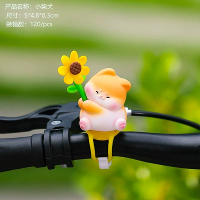 Bicycle Ornaments Decoration New Cartoon Electric Car Accessories Creative Advanced Sense Car Accessories Car Small Ornaments (Car ornaments) - little-shiba-inu