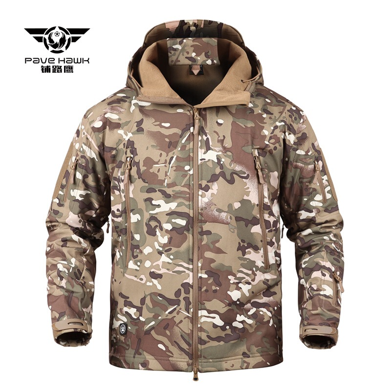 Paving Eagle TAD Shark Skin Soft Shell Jacket Cold-proof Warm Waterproof Jacket PLY-6 Paving Eagle TAD Shark Skin Soft Shell Jacket Cold-proof Warm Waterproof Jacket PLY-6